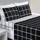 Cobre Leito Queen Preto Micropercal 200 Fios Dupla Face + Jog