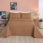 Cobre Leito Queen Ravena Bordado Micropercal 200 Fios 3 Peças