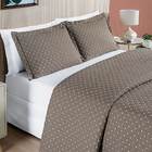 Cobre Leito Queen Ravena Bordado Micropercal 200 Fios 3 Peças