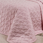 Cobre Leito Queen Rosa 200 Fios 100% Algodão + Jogo De Cama -