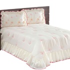 Cobre Leito Queen Safira Microfibra 3100% Poliéster - Palha