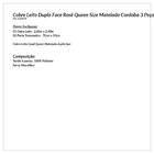 Cobre Leito Queen Size Rosê Clássico Matelado 3 Peças Dupla F