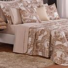 Cobre Leito Queen Top Line Estampado 180 Fios 3 Peças - Malag