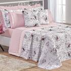 Cobre Leito Queen Top Line Estampado 180 Fios 3 Peças - Malta