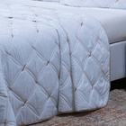 Cobre Leito Queen Unique 200 Fios Bordado 3 Peças - Branco