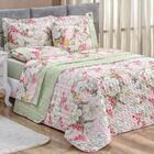 Cobre Leito Queen Verd-água 200 Fios 3 Peças - Verde