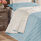 Cobre Leito Sherpa Queen 3pçs Azul