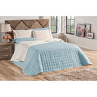 Cobre Leito Sherpa Queen 3pçs Azul