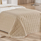 Cobre Leito Sherpa Solteiro 2pçs Areia