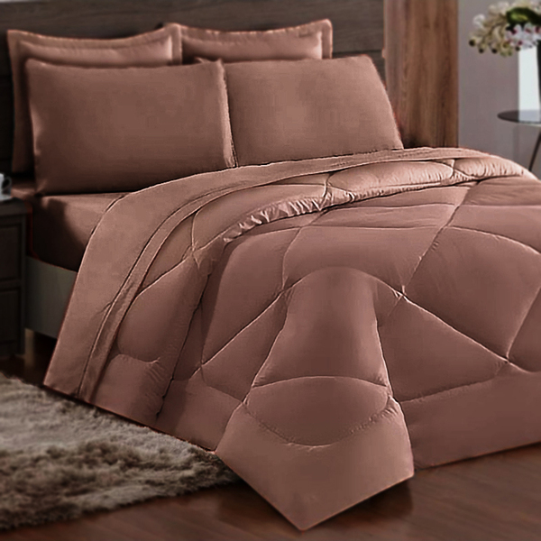 Cobre Leito Soft Casal Queen Dupla Face 2,40mx2,10m Rosê Casen