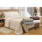 Cobre Leito Soft King 3pçs Areia