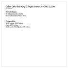 Cobre Leito Soft King 3pçs Branco