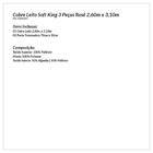 Cobre Leito Soft King 3pçs Rosê