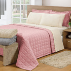 Cobre Leito Soft King 3pçs Rosê