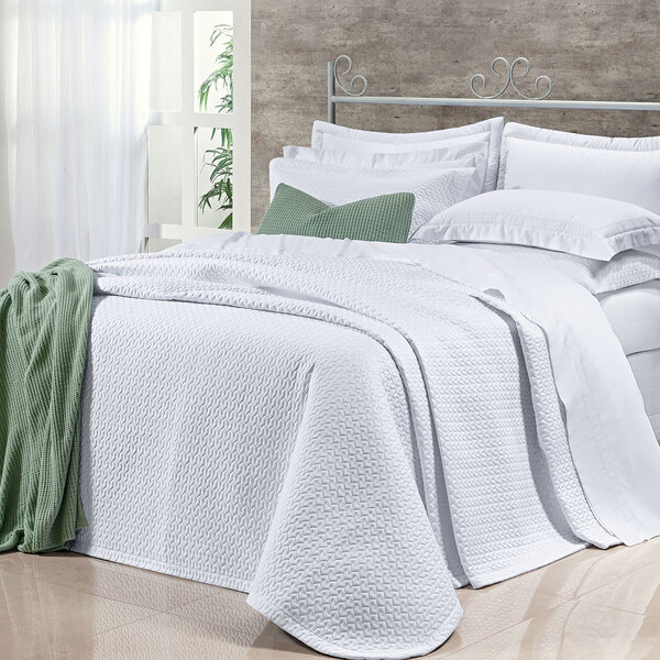 Cobre Leito Solteiro 400 Fios Egípcio 100% Algodão Branco 2 P