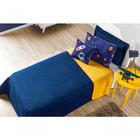 Cobre Leito Solteiro Astronauta Marinho E Amarelo Enxovais Aq