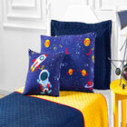 Cobre Leito Solteiro Astronauta Marinho E Amarelo Enxovais Aq