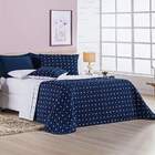 Cobre Leito Solteiro Balls Micropercal 200fios 2pç Marinho