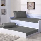 Cobre Leito Solteiro Bicama Com Elástico 2 Peças Pratico - Ci