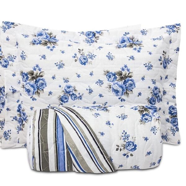 Cobre Leito Solteiro Compose Dupla Face 160 Fios 2 Peças - My