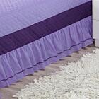 Cobre Leito Solteiro Feminino Lilas Gatinha 4 Peças Com Almof