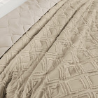 Cobre Leito Solteiro Harmonia 2 Peças Dupla Face - Cáqui - 10