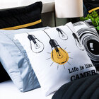 Cobre Leito Solteiro Inove Dupla Face 200 Fios 4 Peças - Self