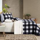 Cobre Leito Solteiro Ivy Micropercal 200fios 2pç Preto