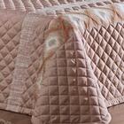 Cobre Leito Solteiro Jordânia Lux Matelado 4 Peças Rosê