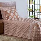 Cobre Leito Solteiro Jordânia Lux Matelado 4 Peças Rosê