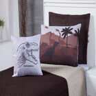 Cobre Leito Solteiro Jurassic Tabaco E Bege Enxovais Aquarela