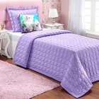 Cobre Leito Solteiro Lilás Matelado com Almofada Decorativa 4