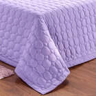 Cobre Leito Solteiro Lilás Matelado com Almofada Decorativa 4