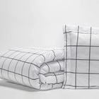 Cobre Leito Solteiro Lines Micropercal 180 Fios 2 Peças - Bra