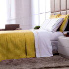 Cobre Leito Solteiro Mostarda Dupla Face 1,75m X 2,45m 2 Peças