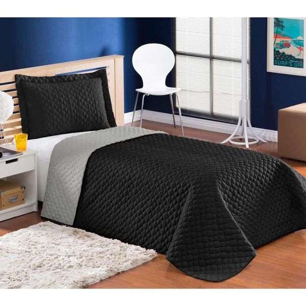 Cobre Leito Solteiro Pati 02 Peças Liso Tecido Microfibra Mat