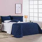 Cobre Leito Solteiro Petit Poa Micropercal 200 Fios Dupla Fac