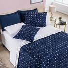 Cobre Leito Solteiro Petit Poa Micropercal 200 Fios Dupla Fac