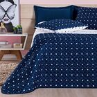 Cobre Leito Solteiro Petit Poa Micropercal 200 Fios Dupla Fac