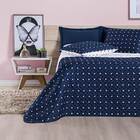 Cobre Leito Solteiro Petit Poa Micropercal 200 Fios Dupla Fac