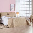 Cobre Leito Solteiro Petit Poa Micropercal 200 Fios Dupla Fac