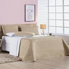 Cobre Leito Solteiro Petit Poa Micropercal 200 Fios Dupla Fac