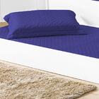 Cobre Leito Solteiro Prático Azul Royal Enxovais Aquarela 2 P