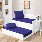 Cobre Leito Solteiro Prático Azul Royal Enxovais Aquarela 2 P