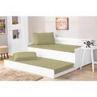 Cobre Leito Solteiro Prático Caqui Enxovais Aquarela 2 Peças