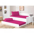 Cobre Leito Solteiro Prático Pink Enxovais Aquarela 2 Peças