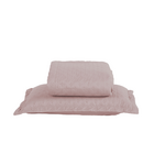 Cobre Leito Solteiro Rosê Dupla Face Matelado Kit 2 Pçs