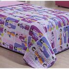 Cobre Leito Solteiro Viva Cor Estampado 02 Peças Tecido 100%