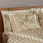 Cobre Leito Super King Madona 7 Peças Bege E Dourado