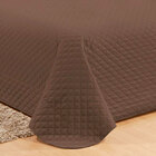 Cobre Leito Tabaco King Size Liso Clássico 5 Peças 2,90m X 2,